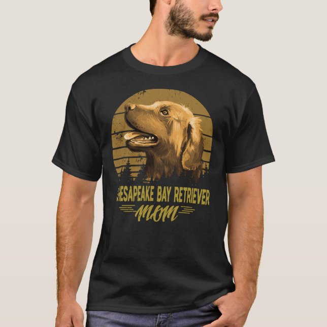 Hundar 365 Chesapeake Bay Retriever Mamma Hund Gif T Shirt (Framsida)