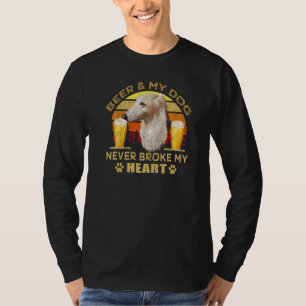 Hundar 365 Öl och Borzoi Hund Fattigare aldrig mit T Shirt