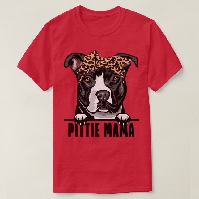 Hundar 365 Pitbull Hund Pittie Mamma Pit Bull Dog  T Shirt (Design framsida)