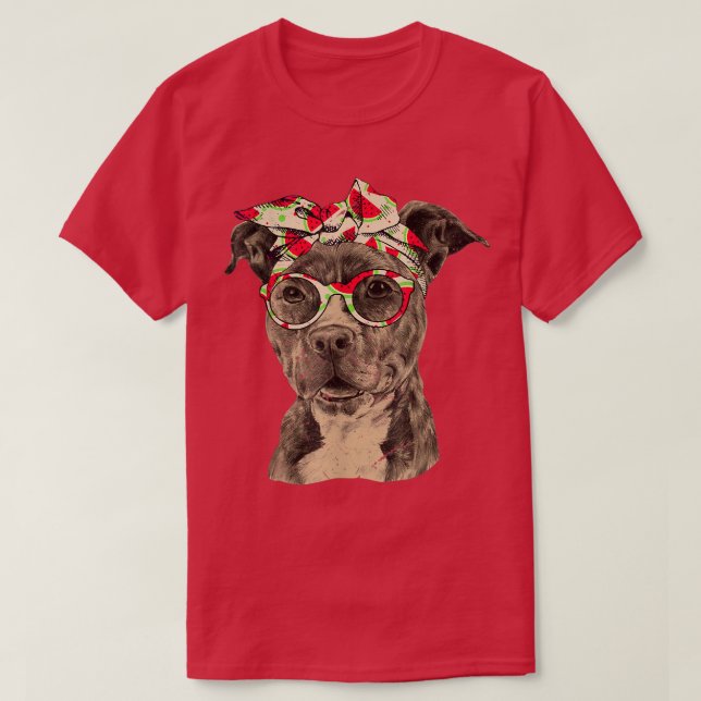 Hundar 365 Pitbull Mamma Pit Bull Dog Älskare Gift T Shirt (Design framsida)