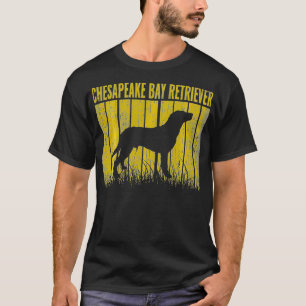 Hundar 365 Retro Chesapeake Bay Retriever Hund Vin T Shirt
