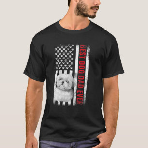 Hundar 365 Shih Tzu Best Hund Pappa Alltid Amerika T Shirt