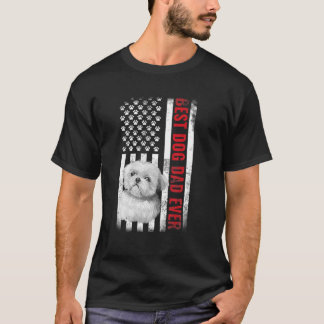 Hundar 365 Shih Tzu Best Hund Pappa Alltid Amerika T Shirt