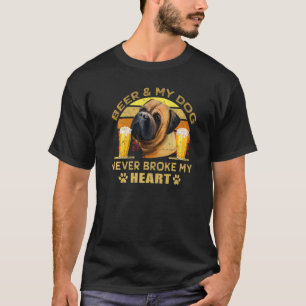 Hundar 365hundar 365 Beer & Bullmastiff Hund Brok T Shirt