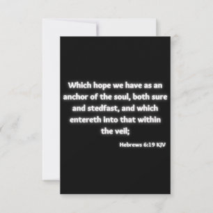 Hundar 6:19 KJV Bible Scripture Greeting Card Kort