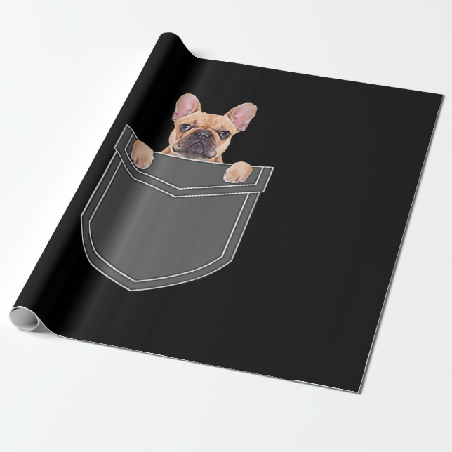 Hundar Älskare | Fransk Bulldog i min fickapparat Presentpapper (Utrullad)