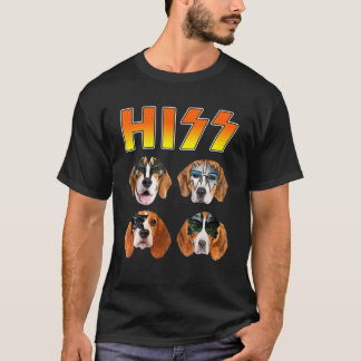 Hundar Älskare Hiss Beagle Coola Puppy Pets Sten T Shirt