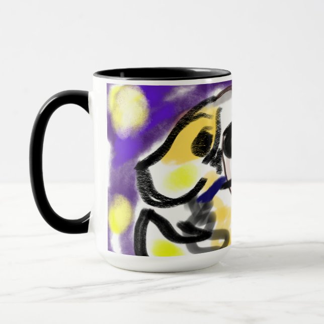 Hundar älskare nattetid mugg (Vänster)