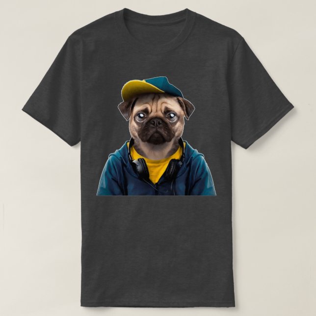Hundar Älskare Rolig hund T Shirt (Design framsida)