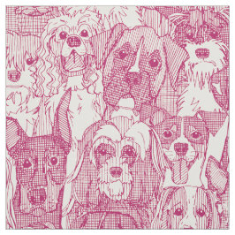 hundar aplenty cherry pearl tyg