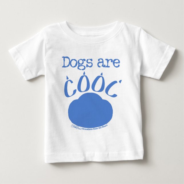 HUNDAR är Coola Paw-utskrift Tee (Framsida)
