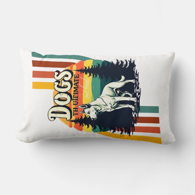 hundar är den bästa vän lumbarkudde (Framsida)