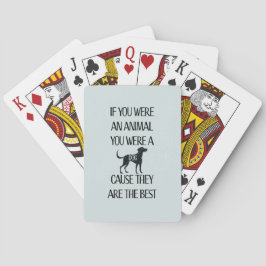 Hundar är det bästa - casinokort