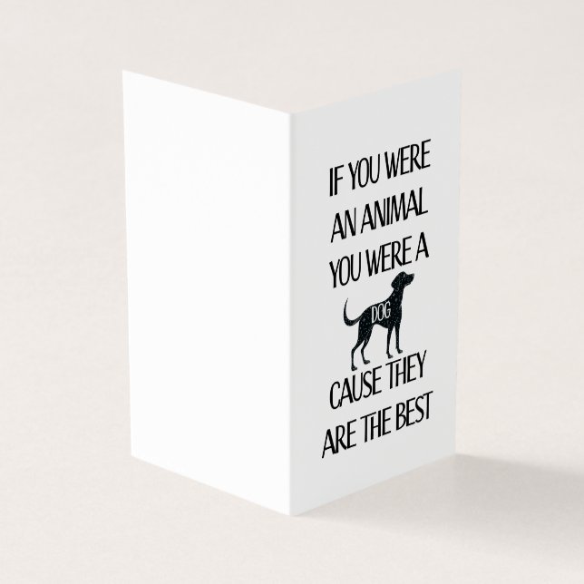 Hundar är det bästa.. Perfekt kort för hund älskar (Utsida)