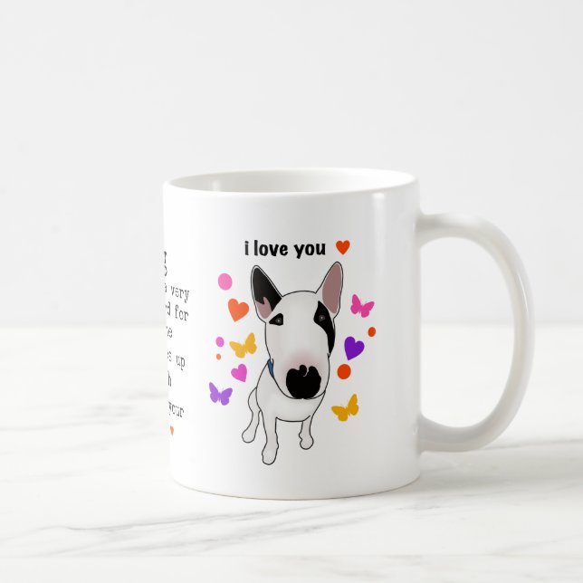 Hundar är kärlek kaffemugg (Höger)