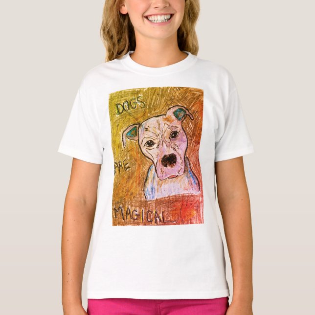 Hundar Är Magiska 2 T Shirt (Framsida)