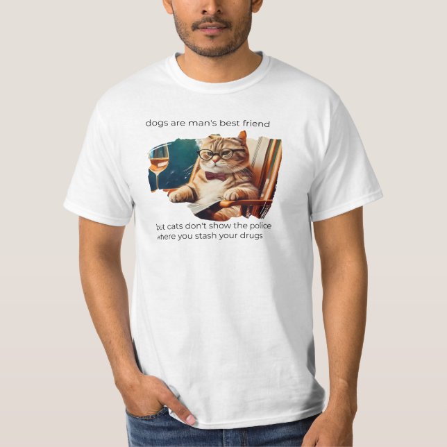 Hundar är människans bästa vän t shirt (Framsida)