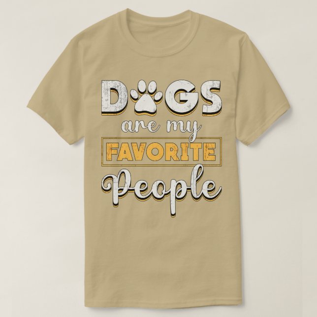 Hundar är min favorit People Retriever Hund älskar T Shirt (Design framsida)