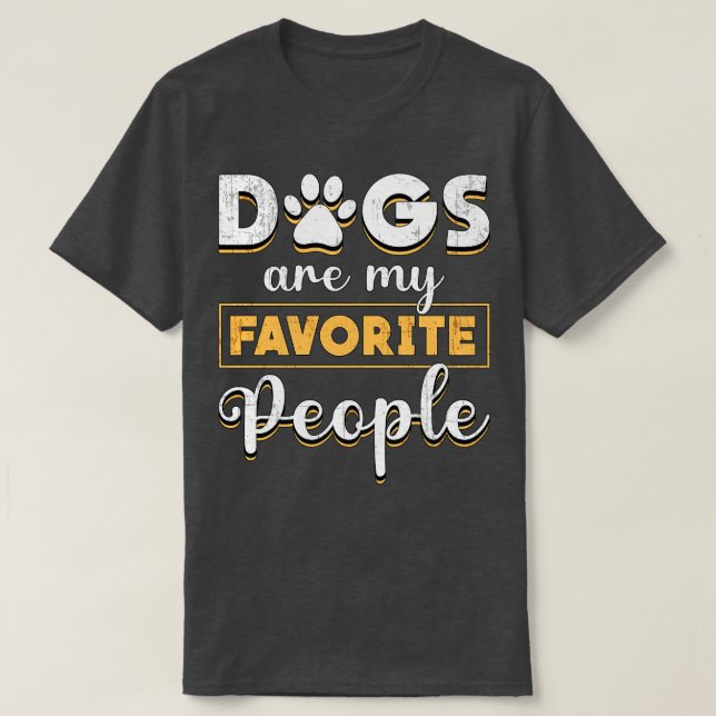 Hundar är min favorit People Retriever Hund älskar T Shirt (Design framsida)