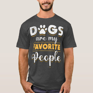 Hundar är min favorit People Retriever Hund älskar T Shirt