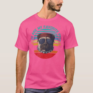 Hundar är mina favoriter som klär Hund med glasögo T Shirt