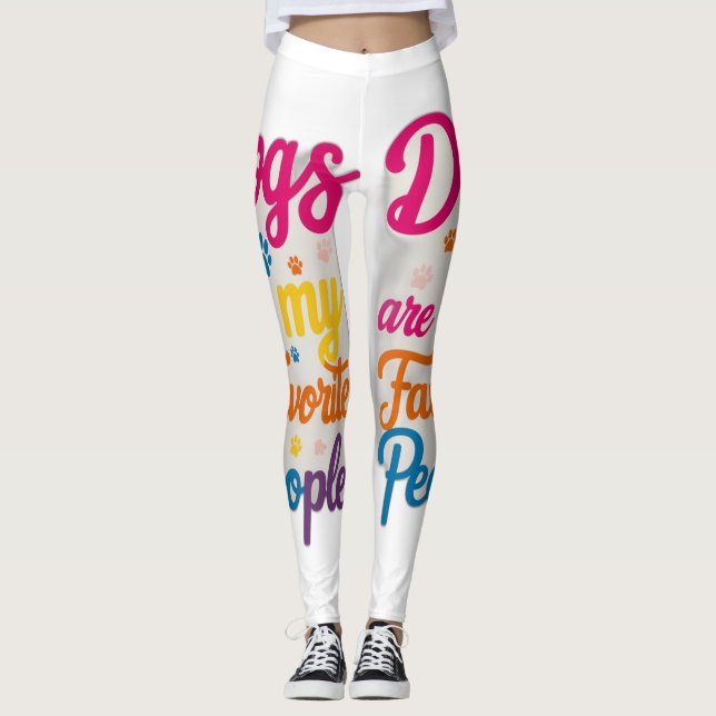 Hundar är mitt favoritfolk leggings (Framsida)