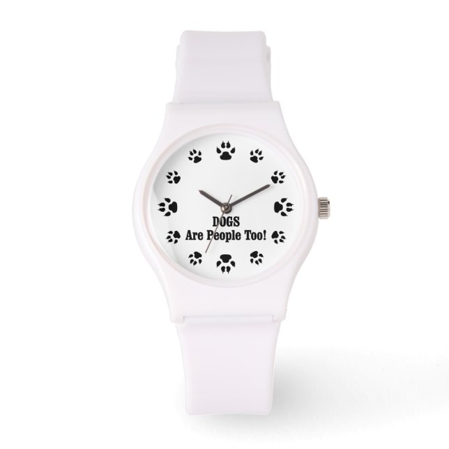 HUNDAR är också människor! Armbandsur (Framsida)