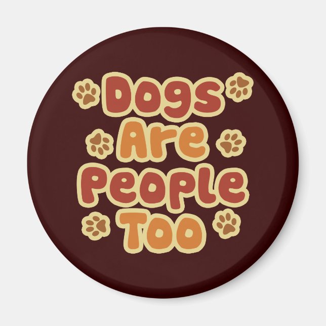 Hundar är också människor magnet (Framsidan)