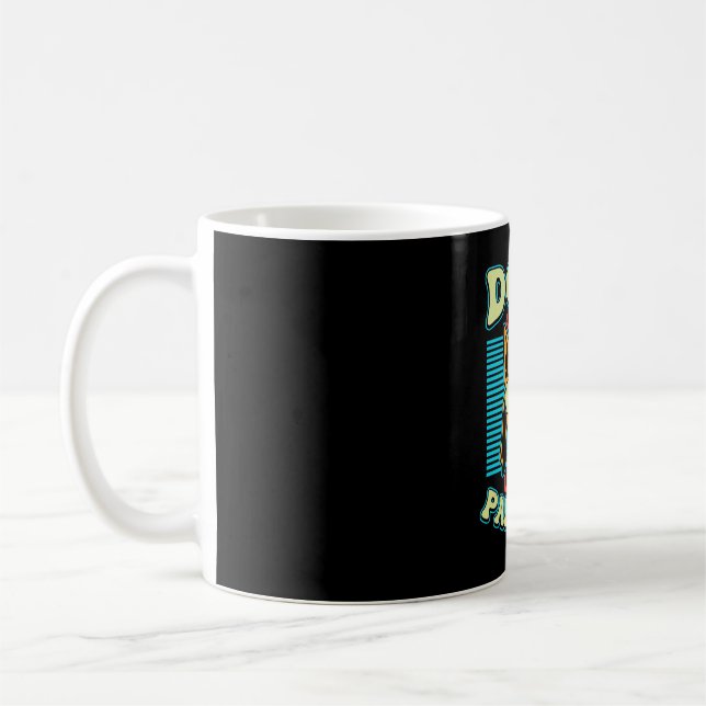 Hundar Är Vår Länk Till Paradiset Retro Vector Kaffemugg (Vänster)