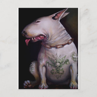 Hundar äter katter vykort