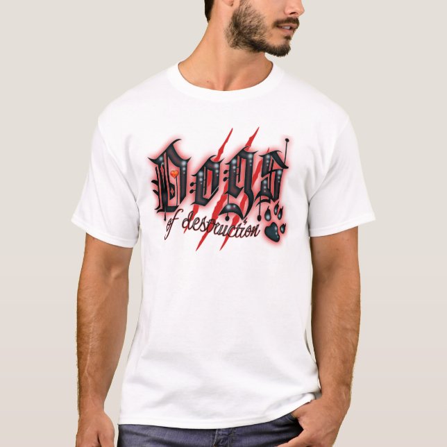 Hundar av förstörelse tee shirt (Framsida)