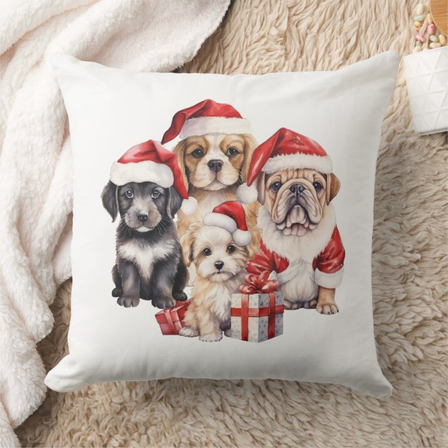 "Hundar av jul" söt hund älskare Kudde (Filt)