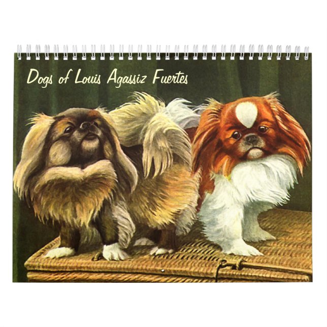 Hundar av Louis Agassiz Fuertes Kalender (Omslag)