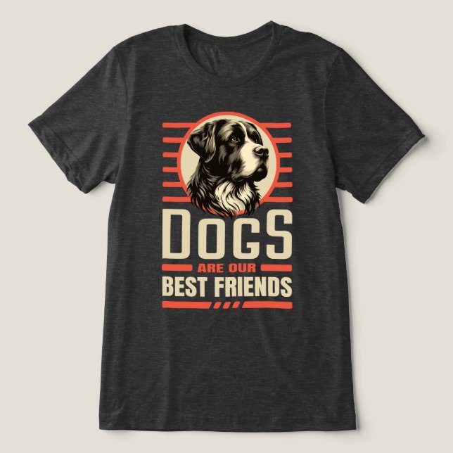 Hundar bästa vänner t shirt (Design Framsida)