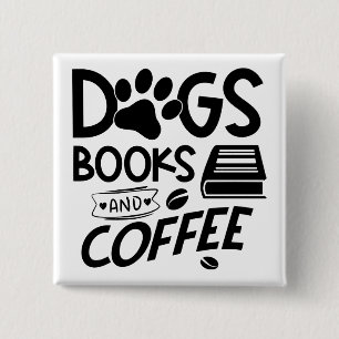 Hundar Bokar Coffee Typography Bookworm Say Knapp