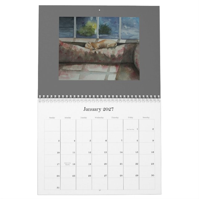 Hundar bor här kalender (Jan 2027)