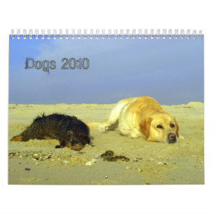 Hundar calendar för 2010 kalender
