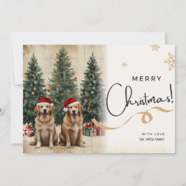 Hundar christmas Helgdag Card Julkort