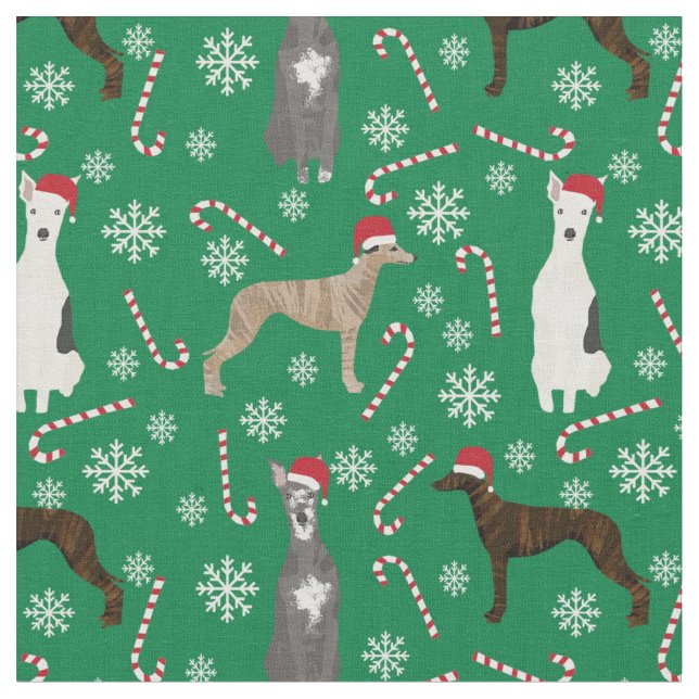 hundar christmas helgdag tyg (Närbild)