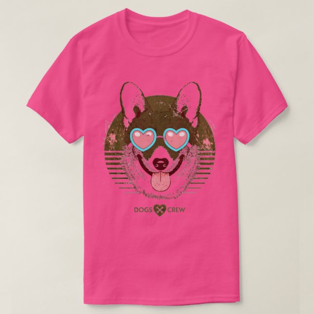 Hundar Crew T Shirt (Design framsida)