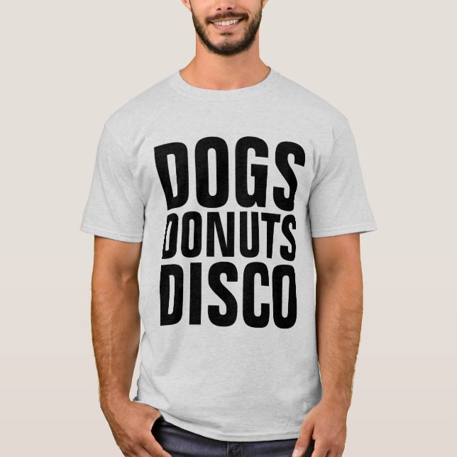 HUNDAR DONUTS DISCO T-SHIRTS (Framsida)