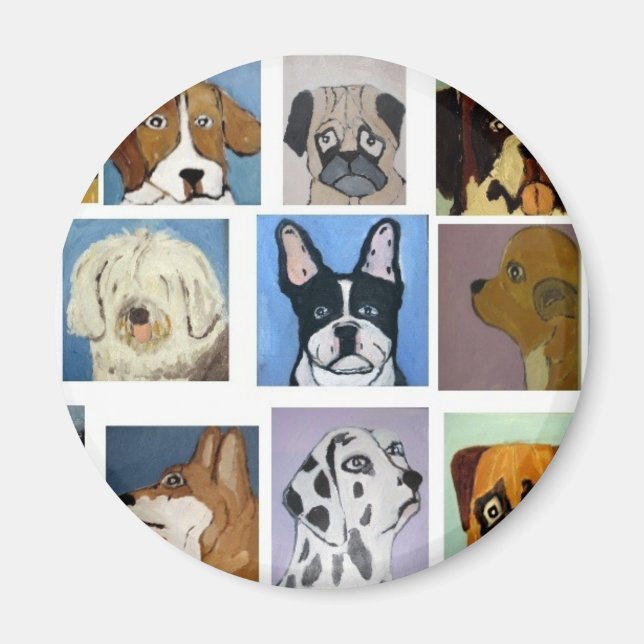 hundar efter eric ginsburg magnet (Framsidan)