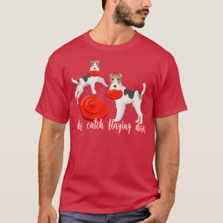 Hundar fångar avläggningsdiskar hund Competition f T Shirt