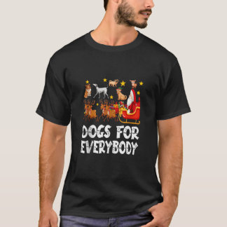 Hundar för alla jul Hund för Julafton Santa T Shirt