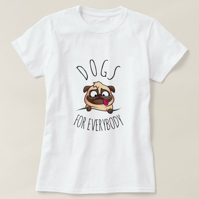 Hundar för alla | ROLIG HUND T Shirt (Design framsida)