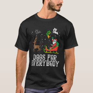 Hundar för alla Santa Funny Julafton T Shirt