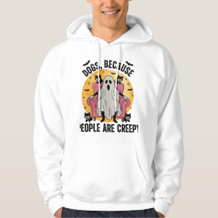 Hundar för att människor är läskiga hoodie