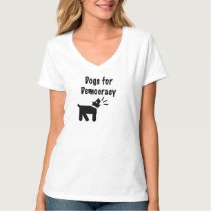 Hundar för demokrati t shirt
