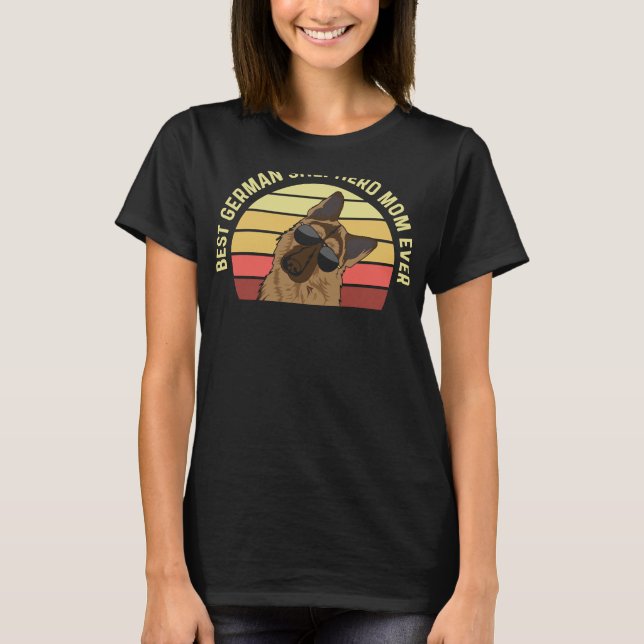 Hundar för en tysk shepherd Mamma T Shirt (Framsida)
