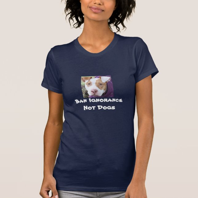 Hundar för förbudokunnighet inte t-shirt (Framsida)